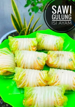 Foto resep Sawi Gulung Isi Ayam