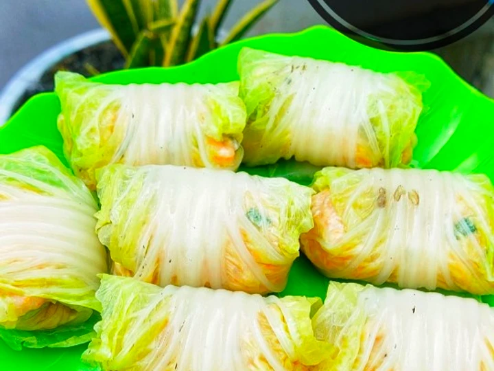Langkah Mudah untuk Membikin Resep Sawi Gulung Isi Ayam yang Enak Banget Anti Ribet, Uenak Banget