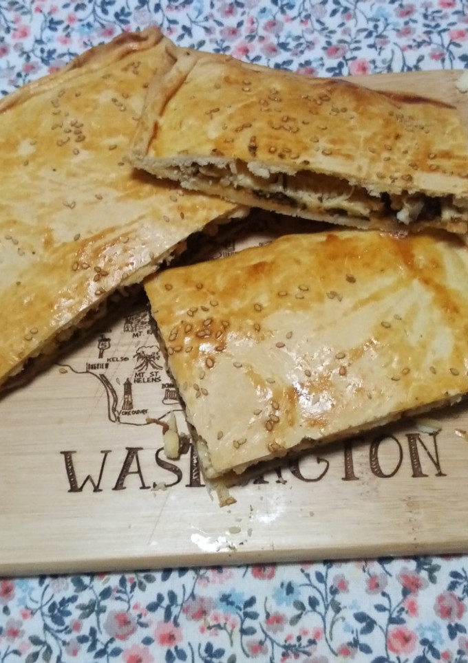 Una foto de Empanada de brócoli y champiñón