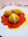 Albóndigas de garbanzos y pechuga de pollo