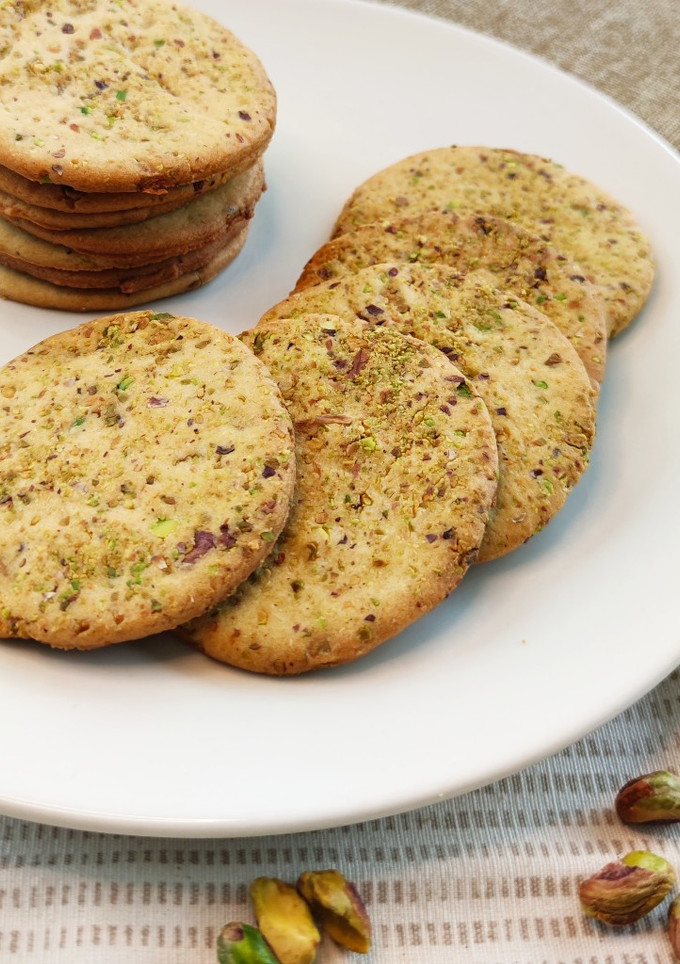 Una foto de Galletas de pistacho y cardamomo
