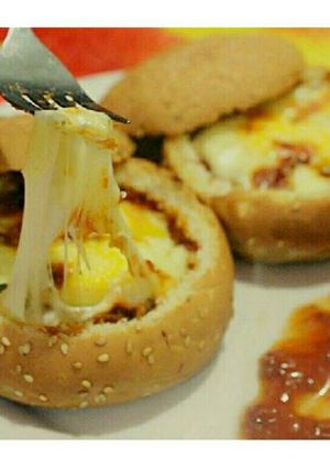 Foto resep Burger Panggang Telor