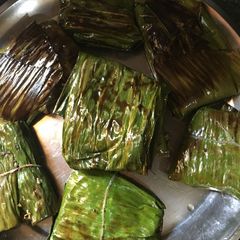 A picture of Banana flower paturi.