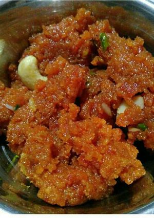 A picture of Gajar ka  halwa.