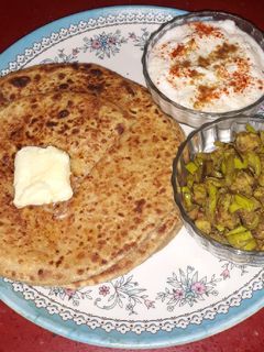 चावल का पराठा (chawal ka paratha recipe in Hindi) रेसिपी मुख्य फोटो