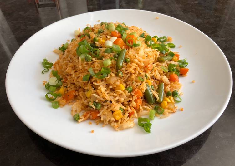 Recipe of Super Quick Vegetable Fried Rice