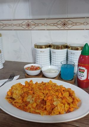 عکسی از دستور 🌼ماکارانی پروانهای🌼
