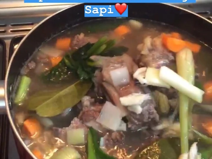 Cara Mudah Menyiapkan Resep Sop Sehat Kaldu Tulang Sapi yang Lezat Sekali Anti Ribet, Bisa Manjain Lidah