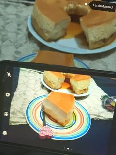 صورة لوصفة كيكة الكريم كراميل