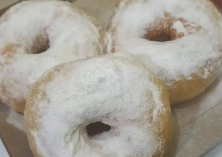 Resep masakan Donat salju empuk tanpa kentang | Langkah Membuat Donat salju empuk tanpa kentang Yang Bikin Ngiler