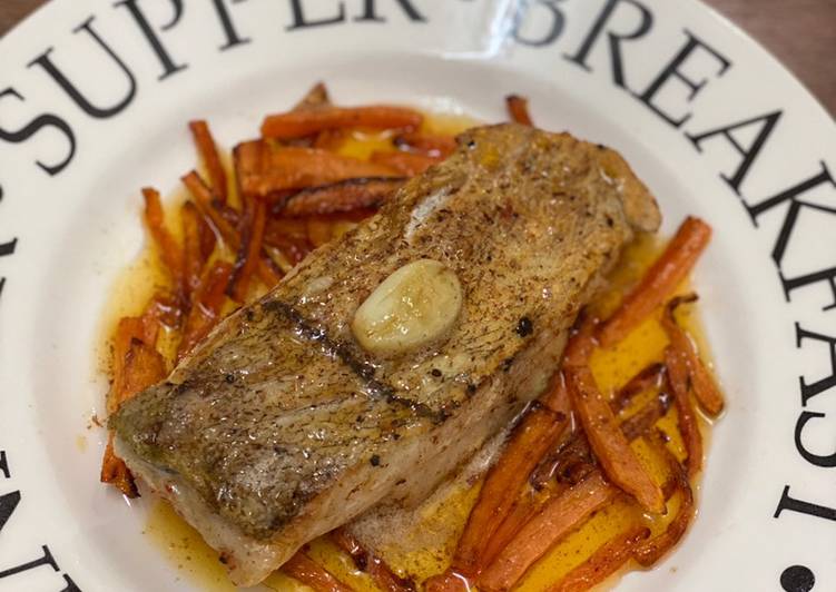 Haddock Fillet with Grilled Carrot