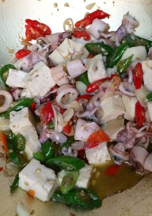 Foto resep Tumis Tahu Cumi Asin