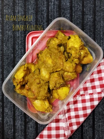 Cara Gampang Menyiapkan Resep Ayam Ungkep Air Kelapa Bumbu Kuning yang Uenak Anti Ribet, Sempurna