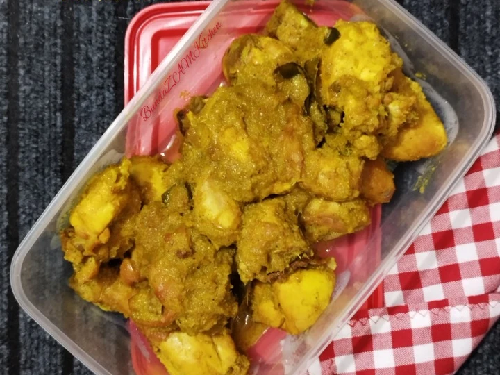 Cara Gampang Menyiapkan Resep Ayam Ungkep Air Kelapa Bumbu Kuning yang Uenak Anti Ribet, Sempurna