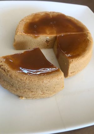 Una foto de Cheesecak en microondas