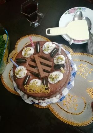 صورة لوصفة كيكة ميلاد ابني