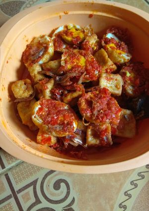 Foto resep Sambal telur campur tahu