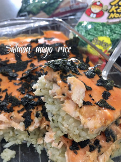 Foto resep Baked salmon mayo rice (spicy)