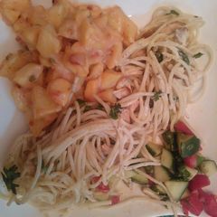A picture of Potato salad with spaghetti #cookpadramadan #RamadanSpecial.