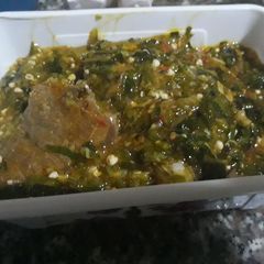 A picture of Okro soup.