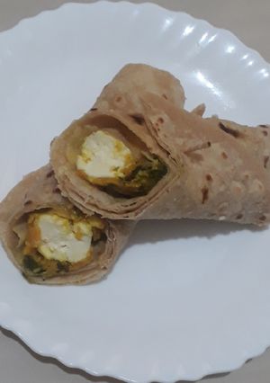 A picture of Paneer wrap.