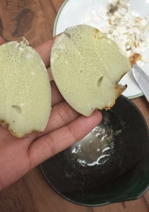 Hình của món Trứng gà nướng.