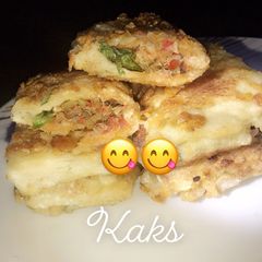 A picture of Stuffed bread.