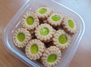 Foto resep Thumbprint Jam Tart Melon