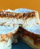 Tarta de ricota y dulce de leche