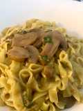 Creamy Tagliatelle with Champignon Mushrooms