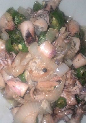 Foto resep Cumi Asin Saus Tiram