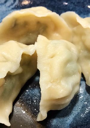 节瓜. 虾仁. 鸡蛋. 黑木耳饺子 的食譜成品照片