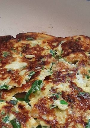 صورة لوصفة فطور بيض بالكراث