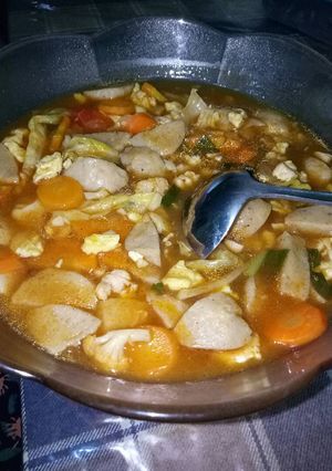 Foto resep Capcay Kuah Saus Pedas