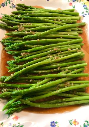 Foto resep Asparagus with oyster sauce