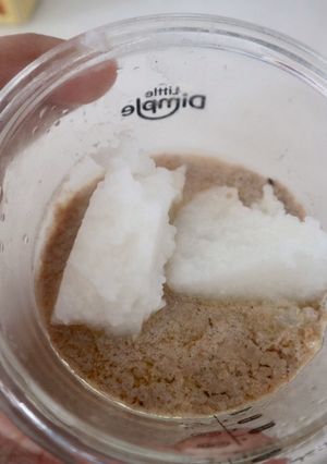 Foto resep Menu mpasi 7m+ : Bahan dasar brokoli dan susu formula