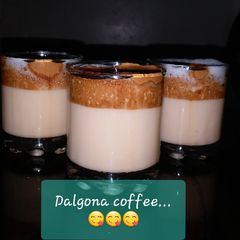 A picture of Dalgona coffee.