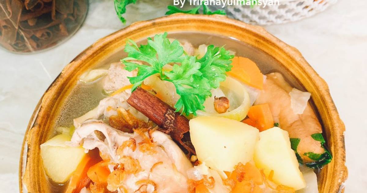 Resep Sup Ayam Rempah oleh tri rahayu imansyah - Cookpad