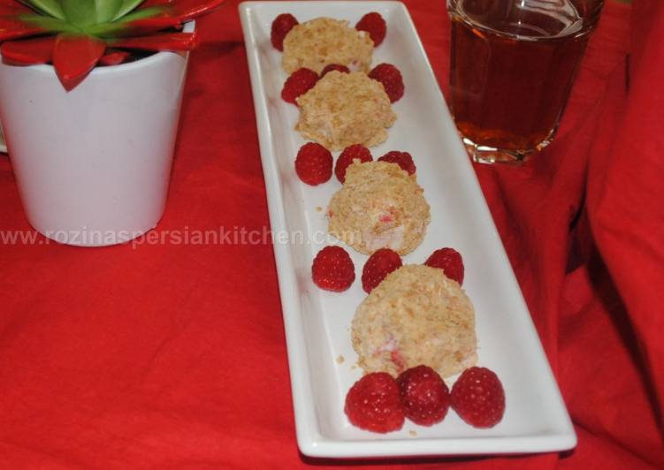 Steps to Prepare Award-winning No bake Raspberry cheesecake bites