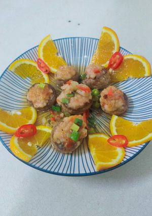 糖醋蝦仁磨菇： 的食譜成品照片