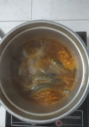 Hình của món Lẩu cá kèo lá giang.