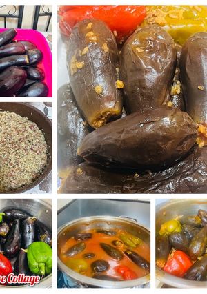 صورة لوصفة محشي باذنجان 🍆 بالارز المصري واللحمه المفرومه