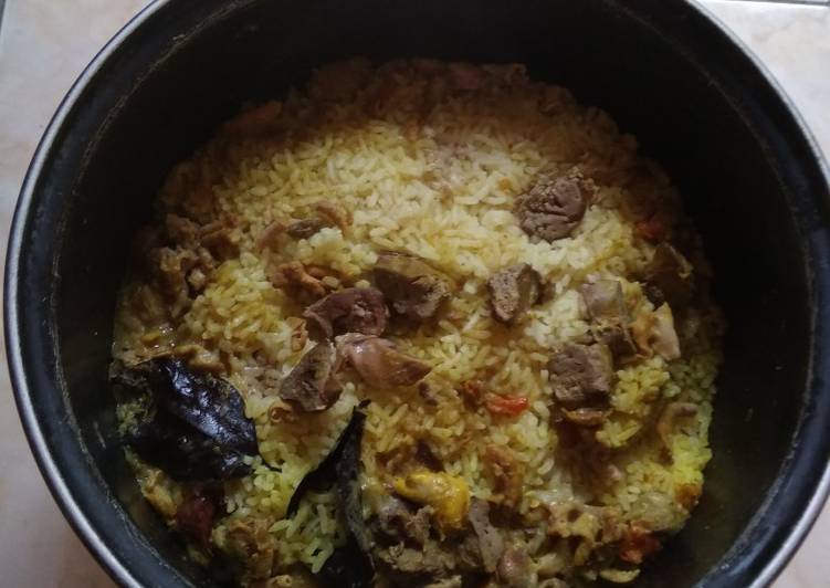 Nasi jolem ati ayam