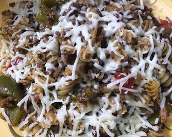 Easy Fast Cooking Instant pot philly cheesesteak pasta Delicious Steady