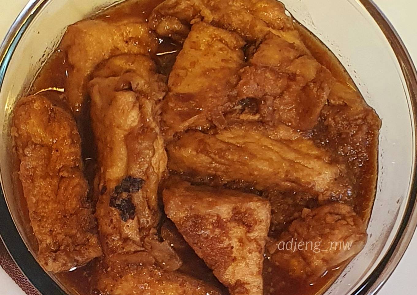Semur Kecap Tahu