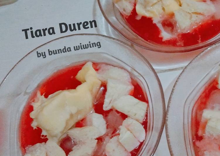 resep cara mengolah Es Bubur Mutiara Durian