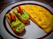 Una foto de omelette sin huevo