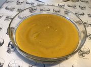 Une photo de rhubarbe compote