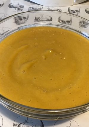 Une photo de Compote abricots rhubarbe