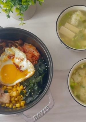 韓式拌飯 的食譜成品照片